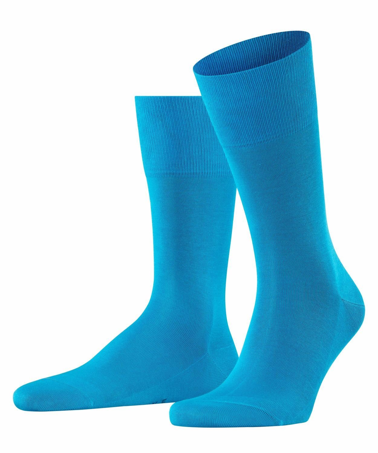 (6830) Baumwollmischung aus Turquise (1-Paar) Langsocken Tiago Socken FALKE pflegeleichter