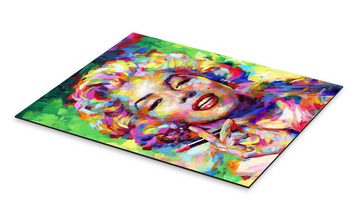 Posterlounge Alu-Dibond-Druck Leon Devenice, Marilyn Monroe Lipstick Pop Art, Wohnzimmer Modern Illustration