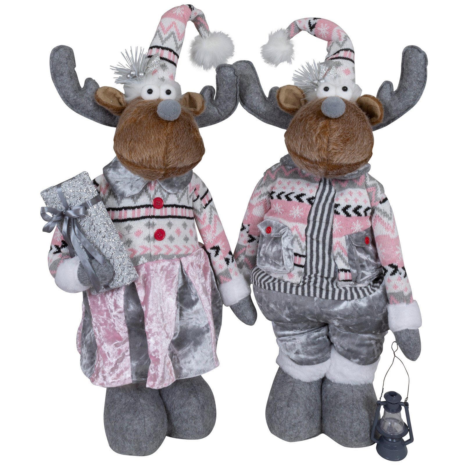 Christmas Paradise Weihnachtsfigur Elch ausziehbar 52-80cm (72-100cm) XL Pä günstig online kaufen