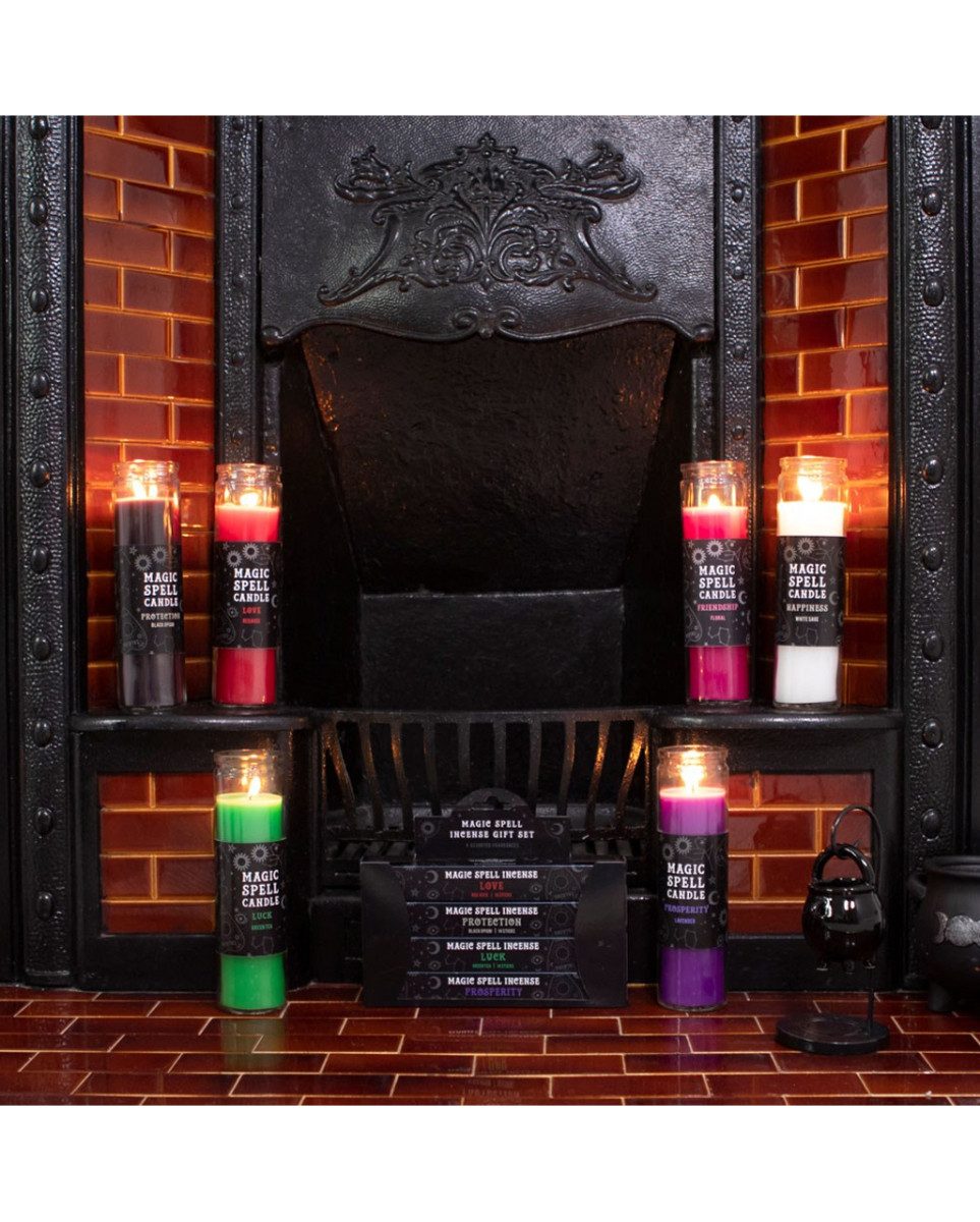 Horror-Shop Dekofigur Gothic Altarkerze ",Schutz", mit Opium D günstig online kaufen