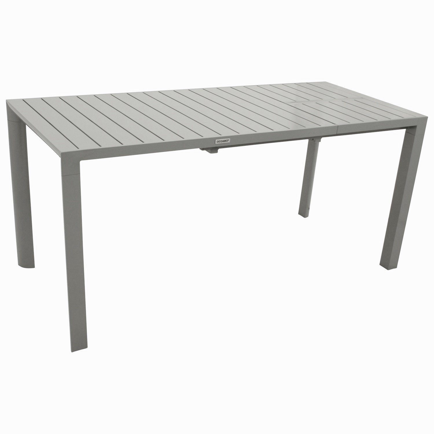 DEGAMO Gartentisch BAGO, ausziehbar 120/162x70cm, Aluminium silbergrau