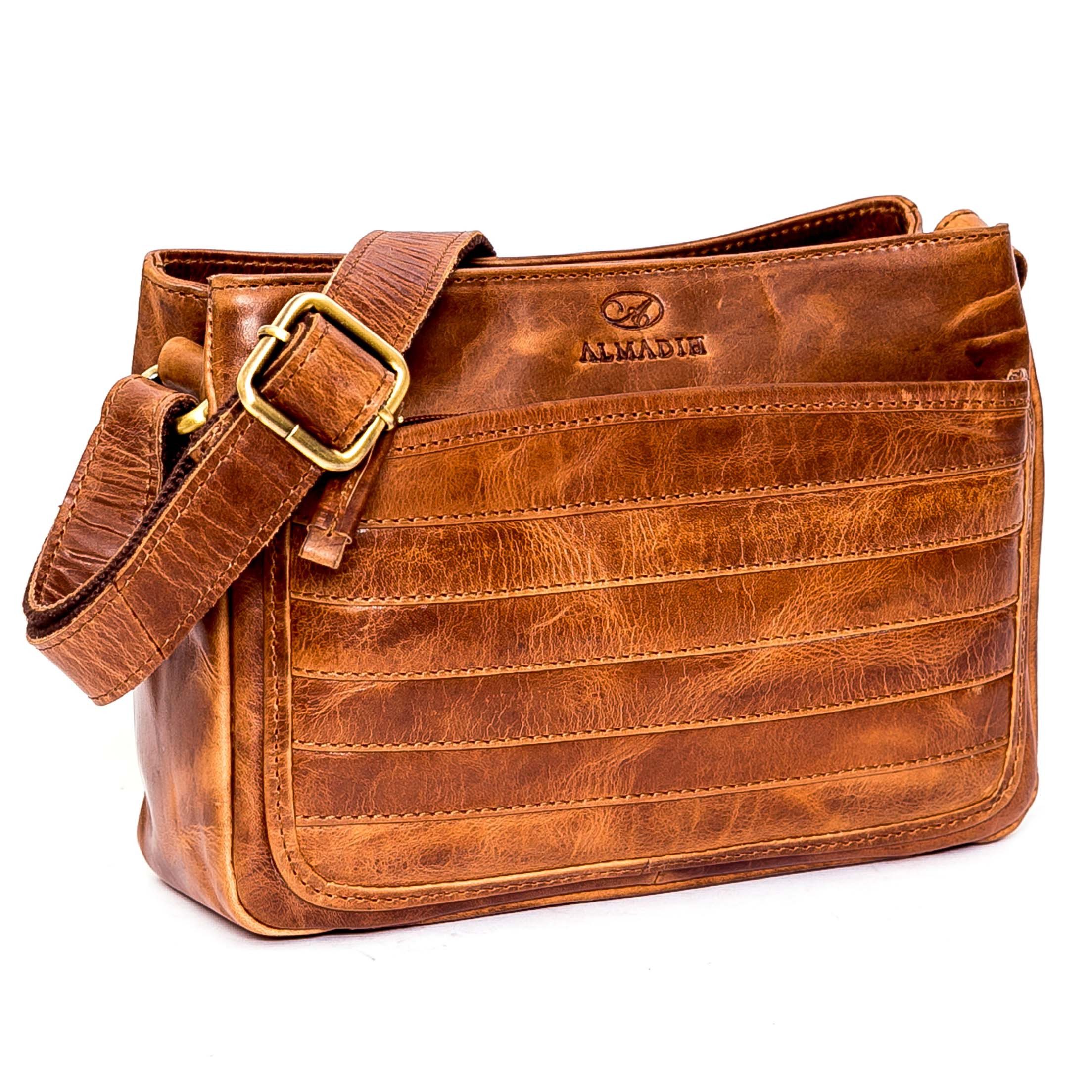 Umhängetasche Leder Damentasche AYA Ledertasche Clutch Schultertasche .