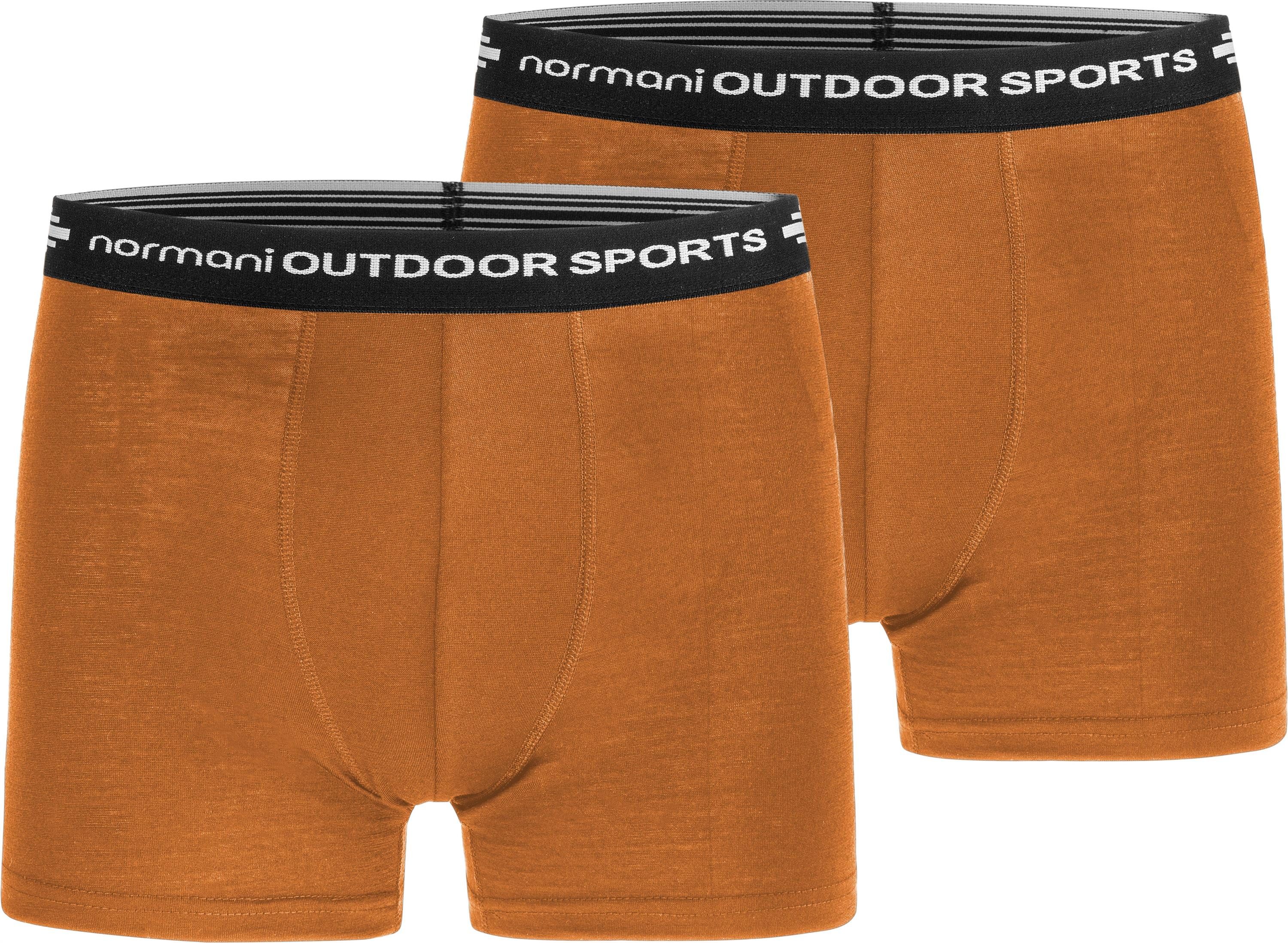 normani Retro Boxer 2er Pack Herren Merino Boxershorts Unterhose Sportunterhose Funktionsunterwäsche aus 100% Merinowolle