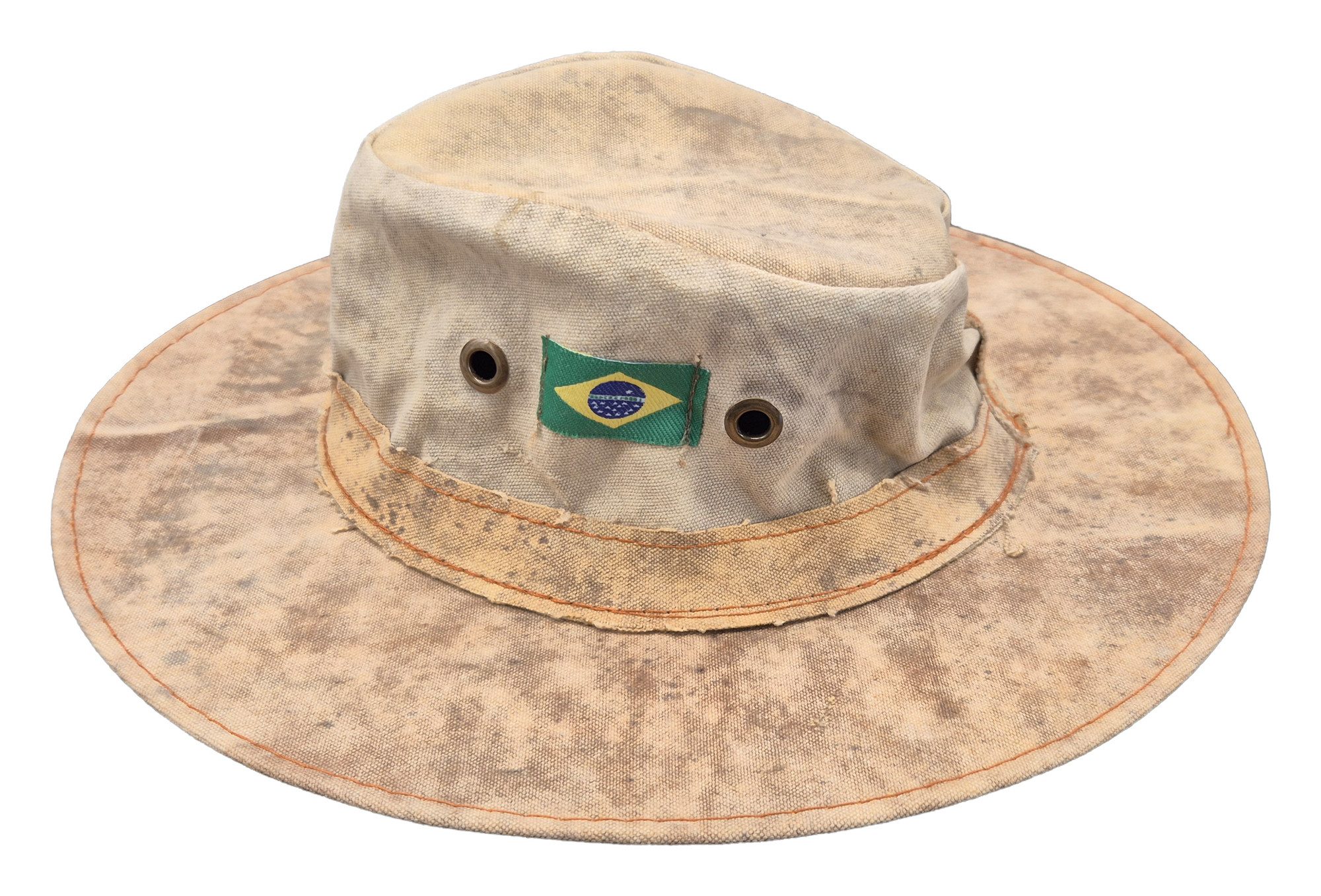 Einkaufszauber Outdoorhut Safarihut Indian Amazonas Handgearbeitet aus alten Armeezelten, jedes Stück ein Unikat