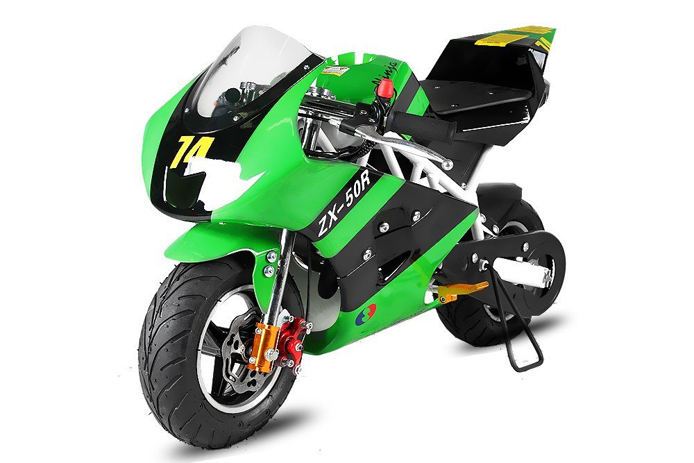 Nitro Motors Dirt-Bike Pocketbike PS50 Rocket Sport 49cc Kinderbike  Rennbike Dirtbike Minibike Bike Quad ATV, 1 Gang