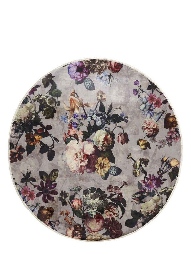 Teppich Fleur Finest, Essenza, rund, Höhe: 6 mm, sehr weicher Flor