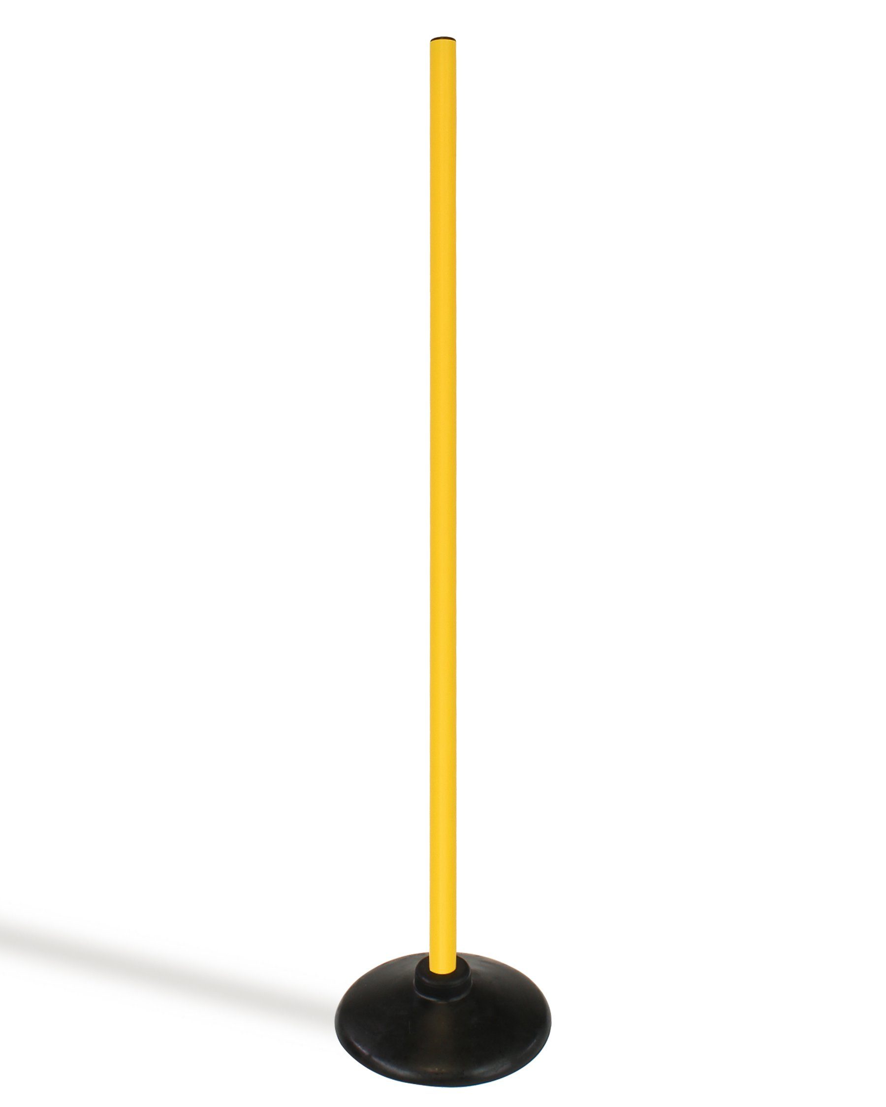 Agility-Slalom Scheibenfuß Slalomset mit Stange 100 cm Farbe Gelb