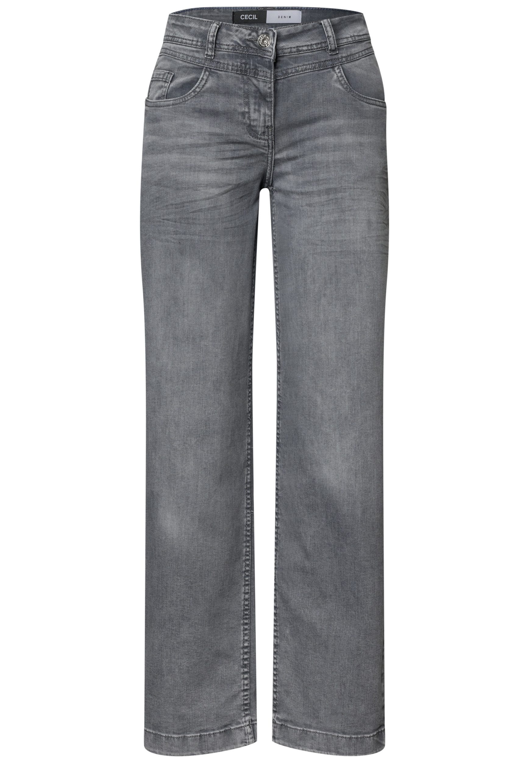 CECIL Weite Jeans Style NOS Neele Grey Washed