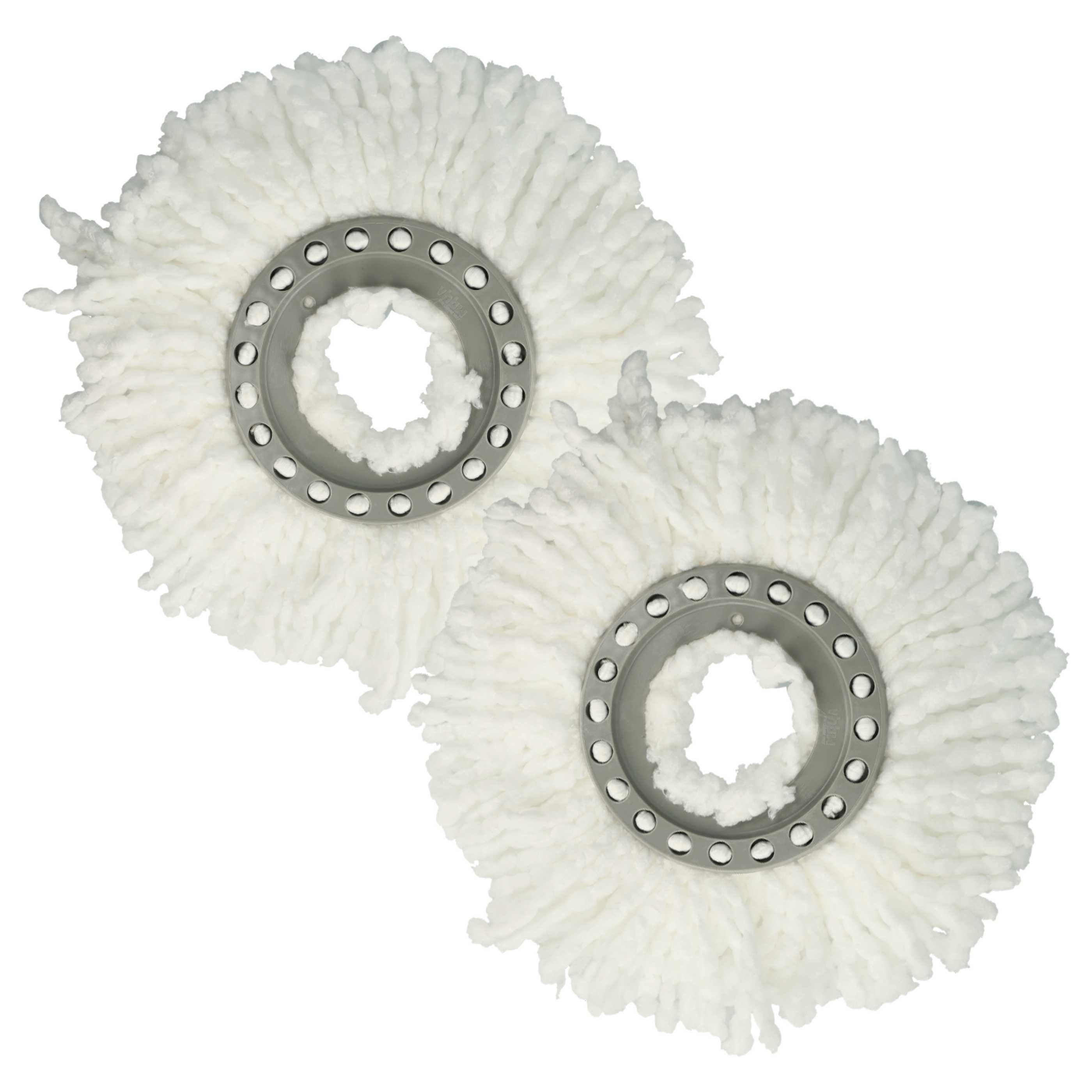 vhbw passend für Leifheit Clean Twist Mop Ergo, Clean Twist Disc Mop, Clean Wischmopp-Ersatzkopf (Mikrofaser, 17.1)