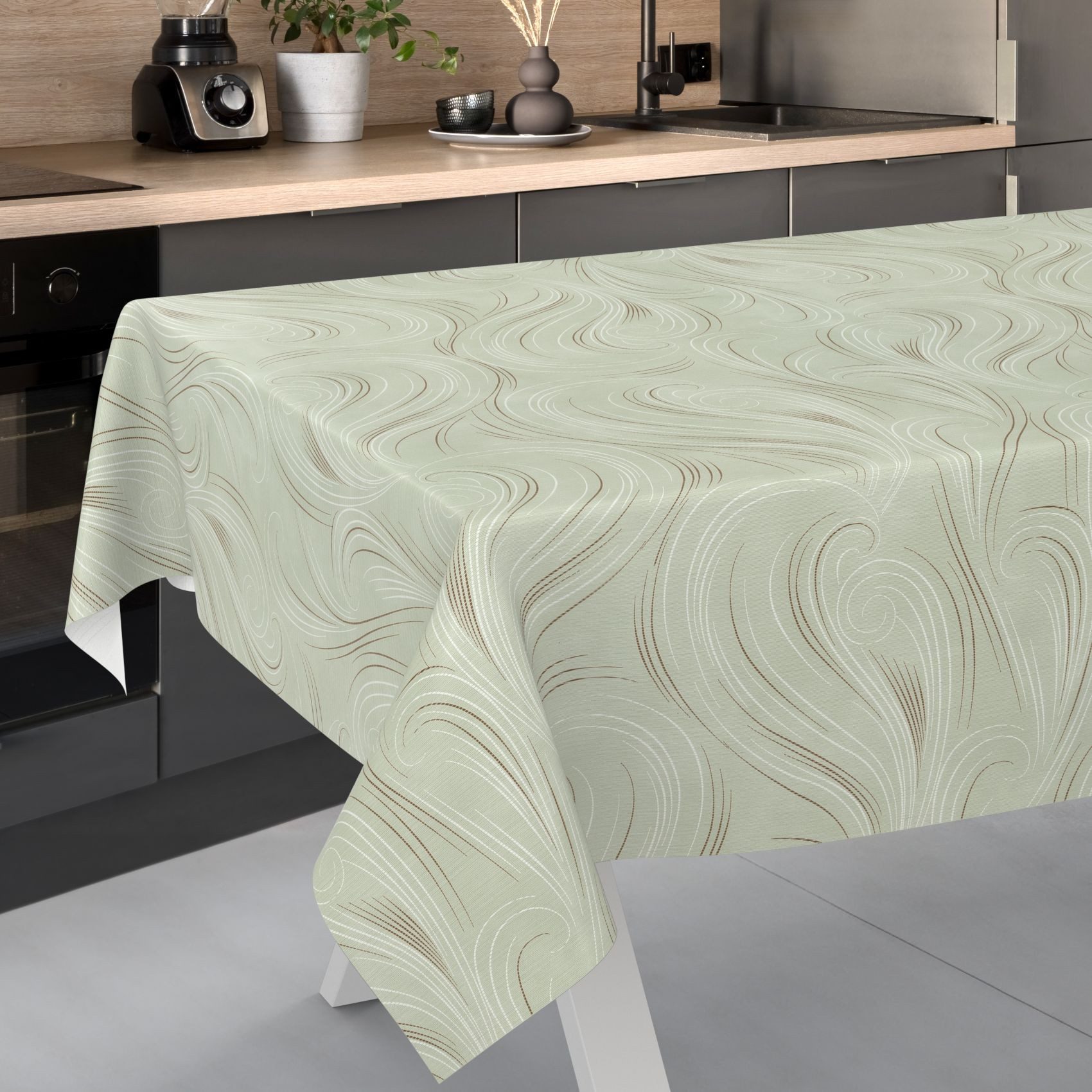 ANRO Tischdecke Wachstuch abwaschbar Abstrakt Tischwäsche (Einzelstück 1-tl günstig online kaufen