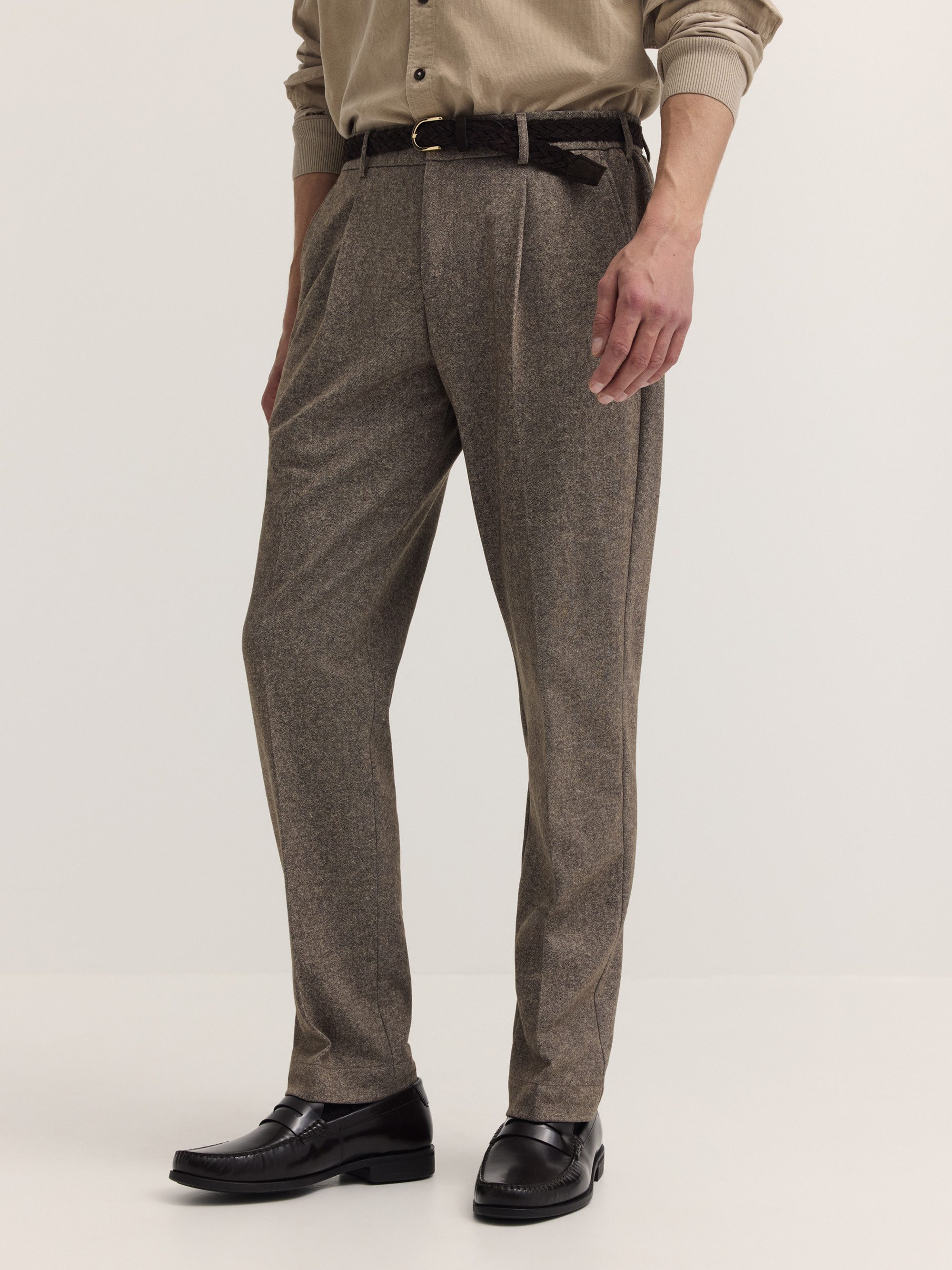 bugatti Anzughose Regular Fit Regular Fit Struktur Business