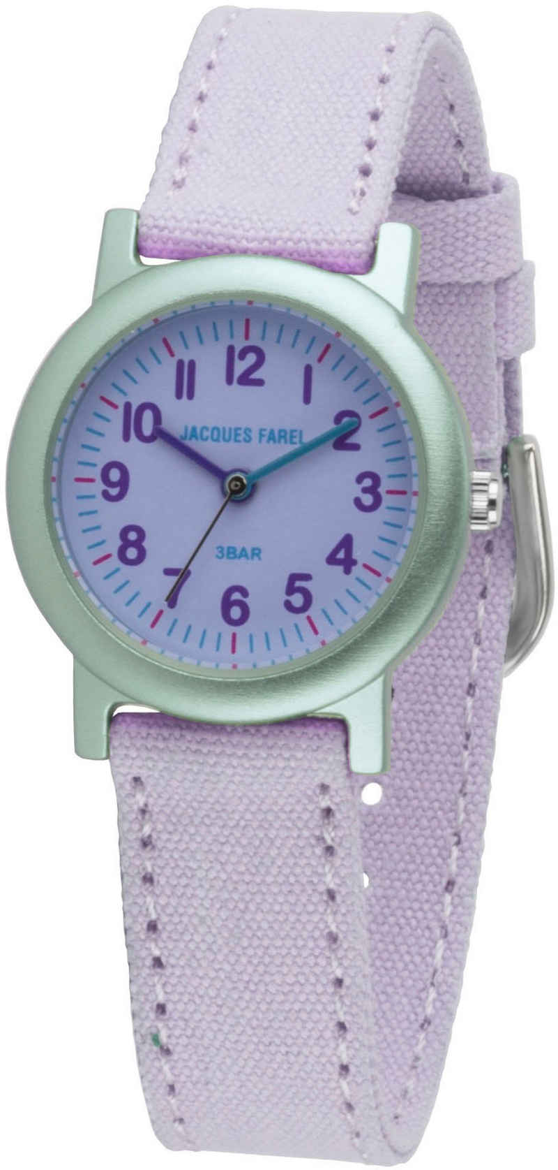 Jacques Farel Quarzuhr ORG 0310, Armbanduhr, Kinderuhr, Mädchenuhr, ideal auch als Geschenk