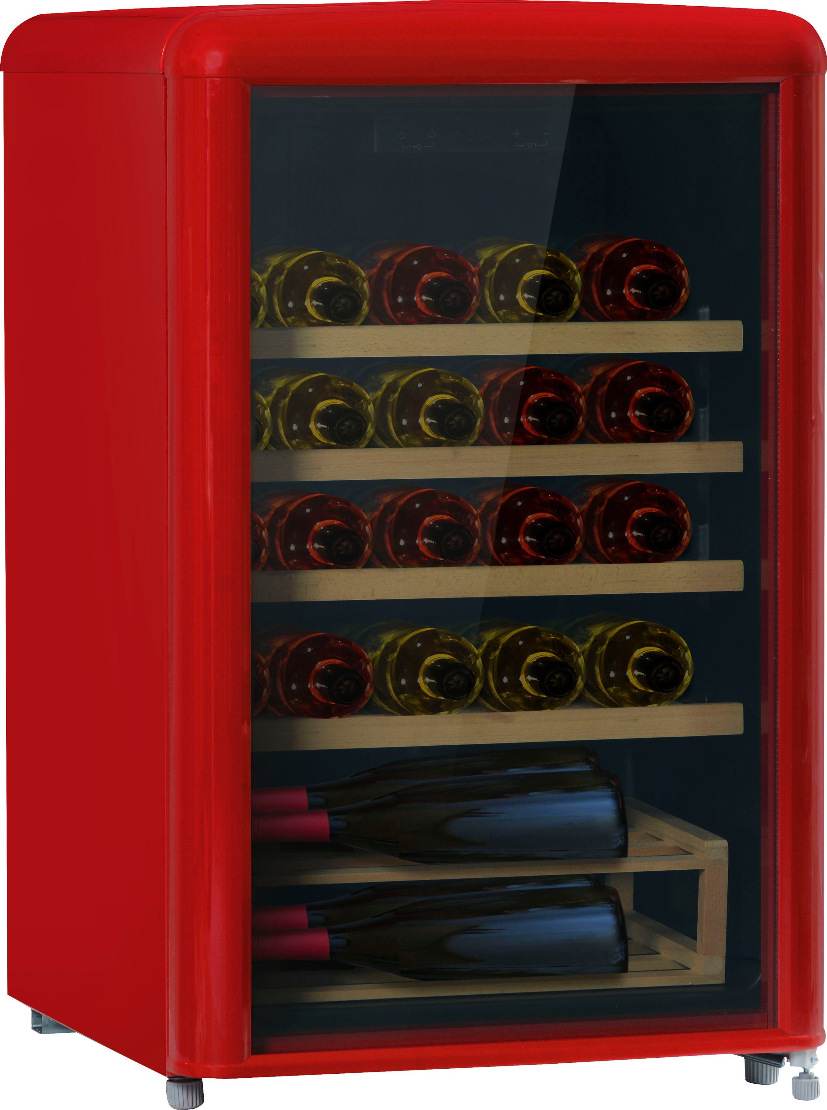 Amica Weinkühlschrank WKR 341 920 R, für 30 Standardflaschen á 0,75l | Getränkekühlschränke