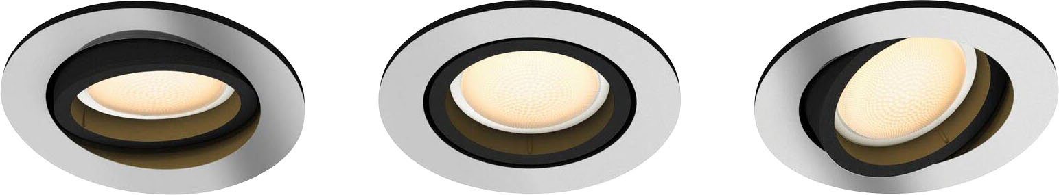 Philips Hue LED Flutlichtstrahler Leuchtmittel Milliskin, wechselbar, Warmweiß Dimmfunktion