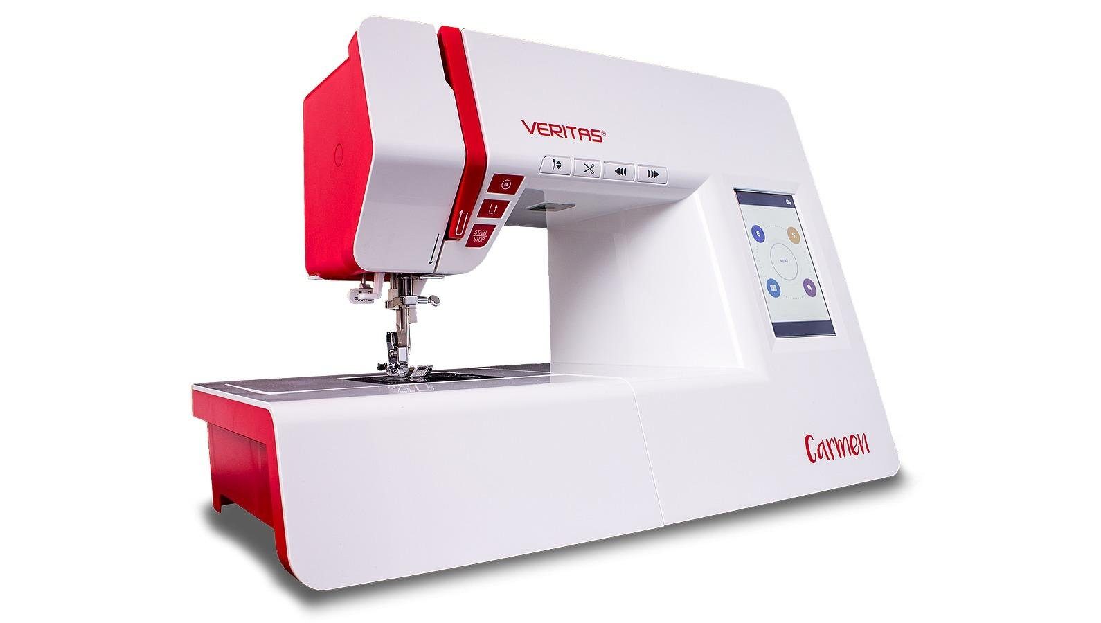 Veritas Computer-Nähmaschine CARMEN, 272 Programme, unterschiedliche Funktions-, Elastik-, Overlock- und Dekorstiche