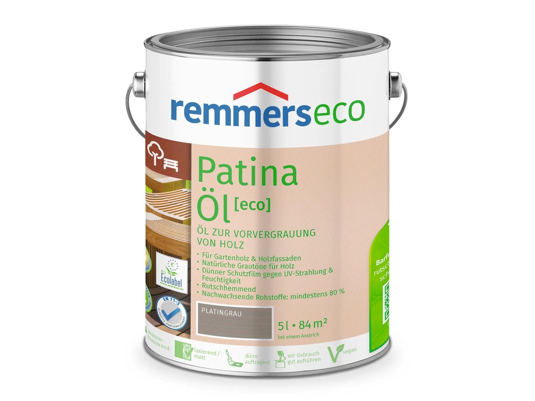 Remmers Holzöl Patina-Öl [eco] platingrau