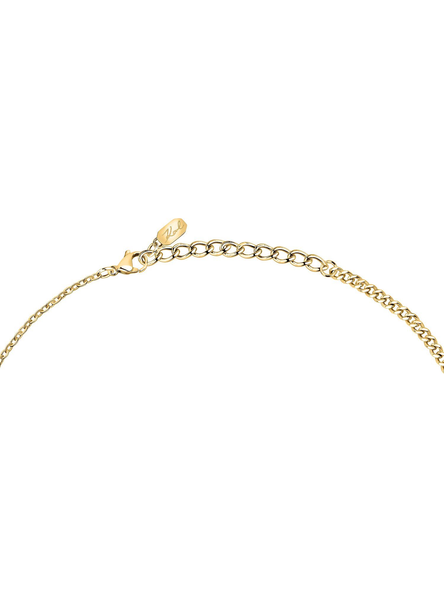 KARL LAGERFELD Collier Karl Lagerfeld Damen-Kette Edelstahl Kunstperle