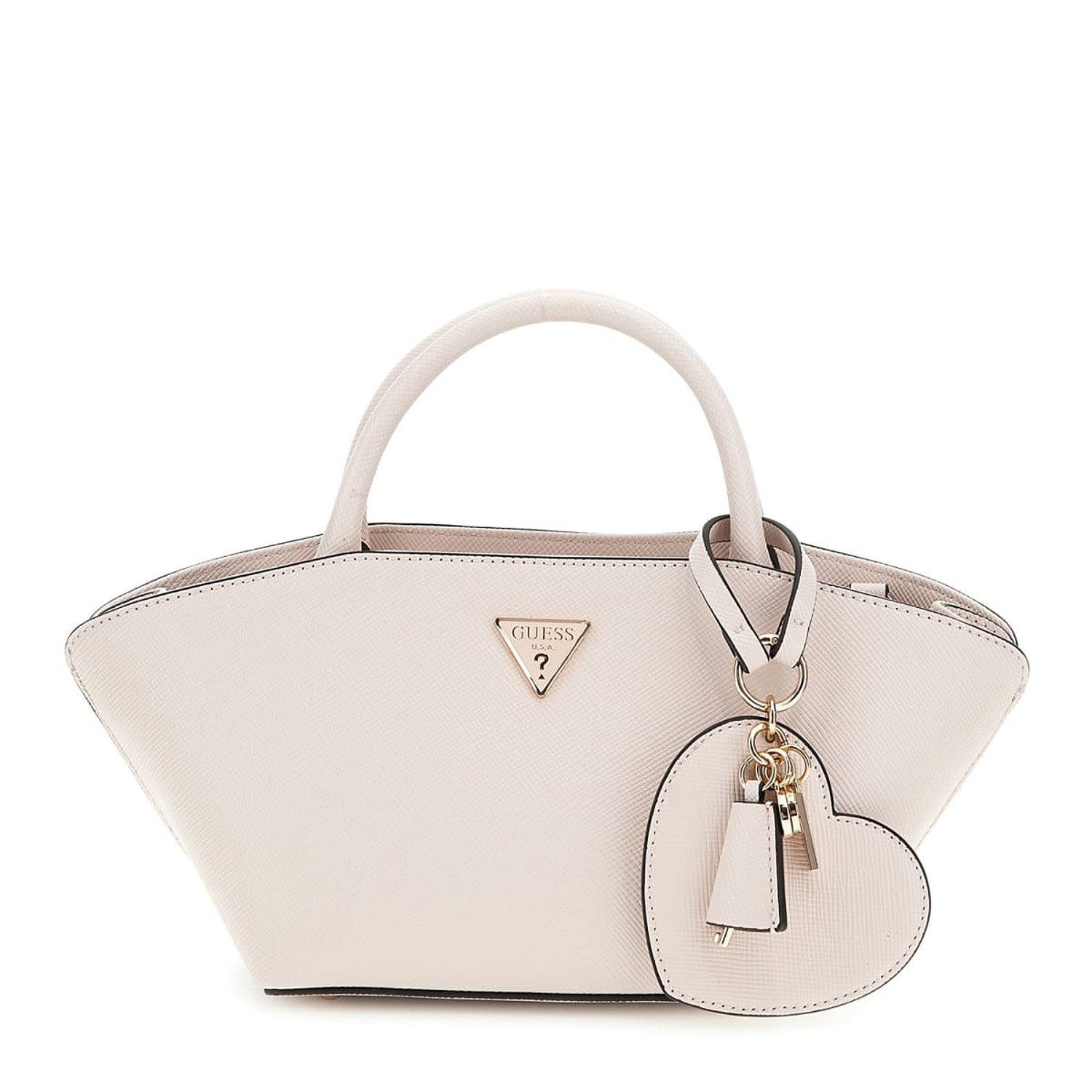 Guess Umhängetasche GUESS Handtasche Bolena Stone (creme) (1, 1-tlg., 1)