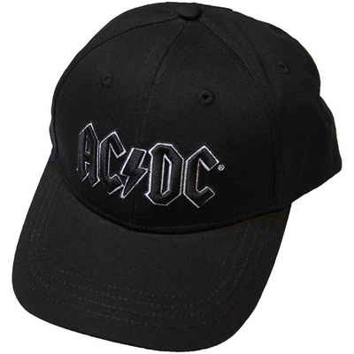 AC/DC Baseball Cap Black Logo Schriftzug Bestickt