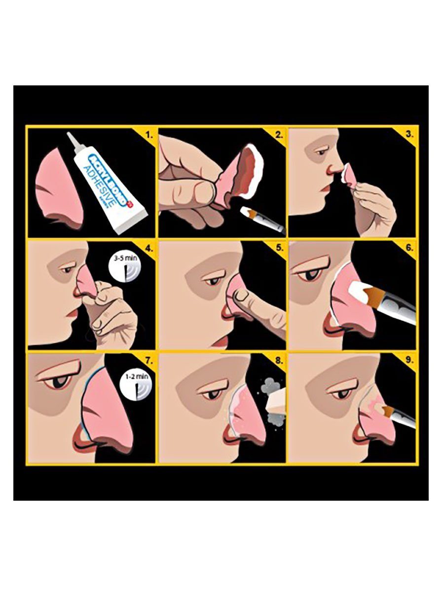 Tinsley Kostüm Fee Latexnase, Schminkeffekt aus Latex zum Aufkleben auf die Haut