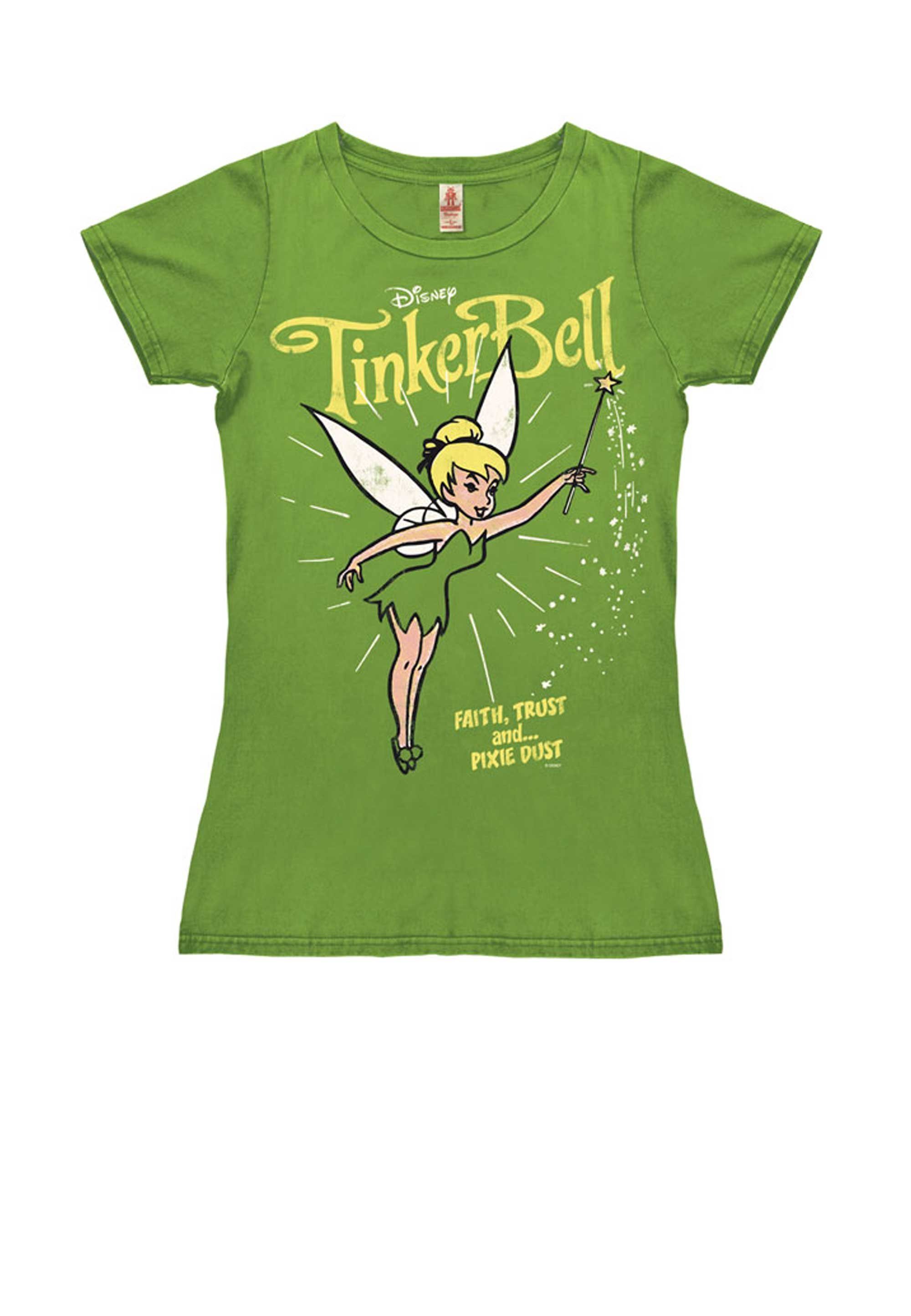 Damen Shirts LOGOSHIRT T-Shirt Tinkerbell Pixie Dust mit schönem Disneymotiv