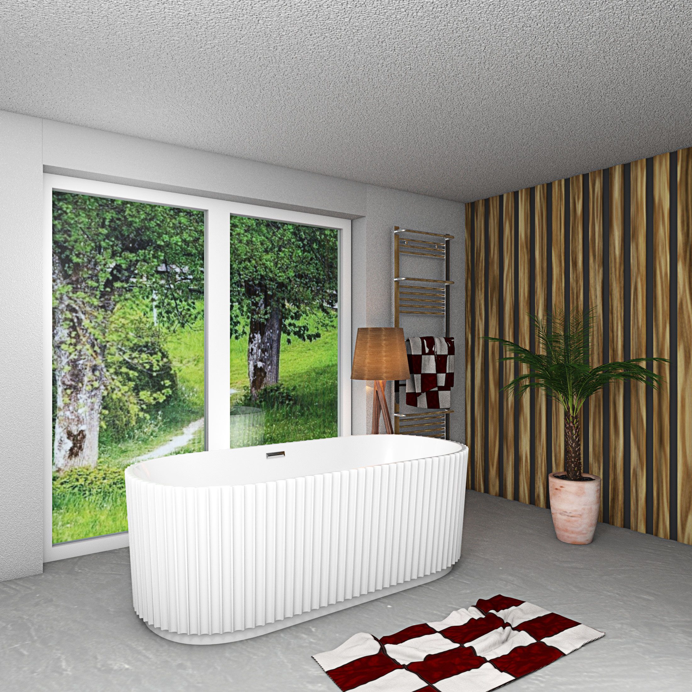 AcquaVapore Badewanne freistehende Badewanne Wanne F08 170x80cm, (1-tlg), m günstig online kaufen