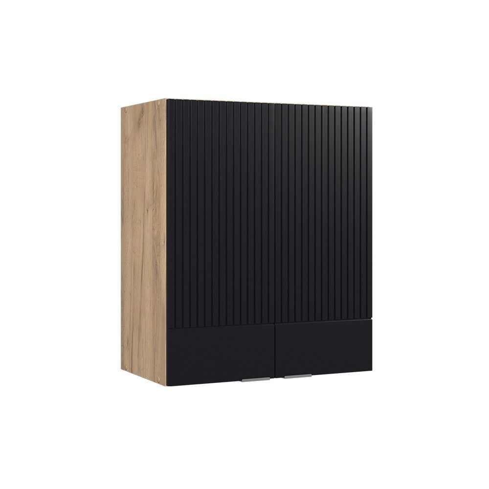 Vicco Hängeschrank Fame-Line, Schwarz gestreift/Goldkraft Eiche, günstig online kaufen