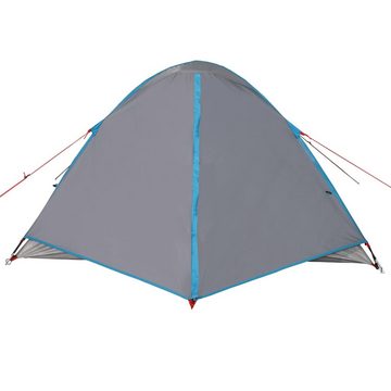 vidaXL Vorzelt Campingzelt 3 Personen Blau 240x217x120 cm 190T Taft