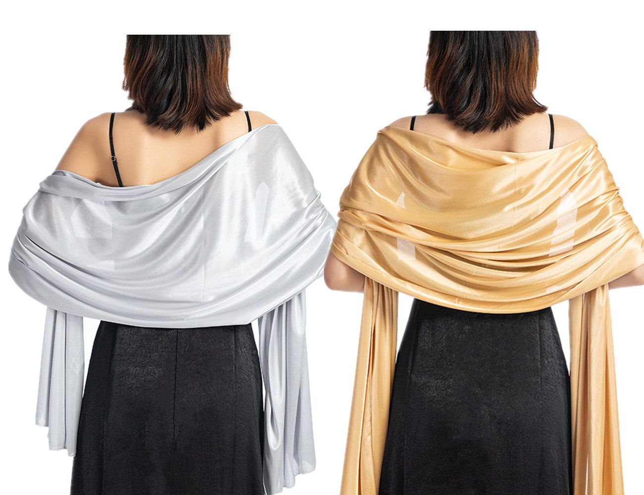XDeer Modeschal 2 Stück Damen Shawl für Brautkleider Abendkleider, Elegante günstig online kaufen