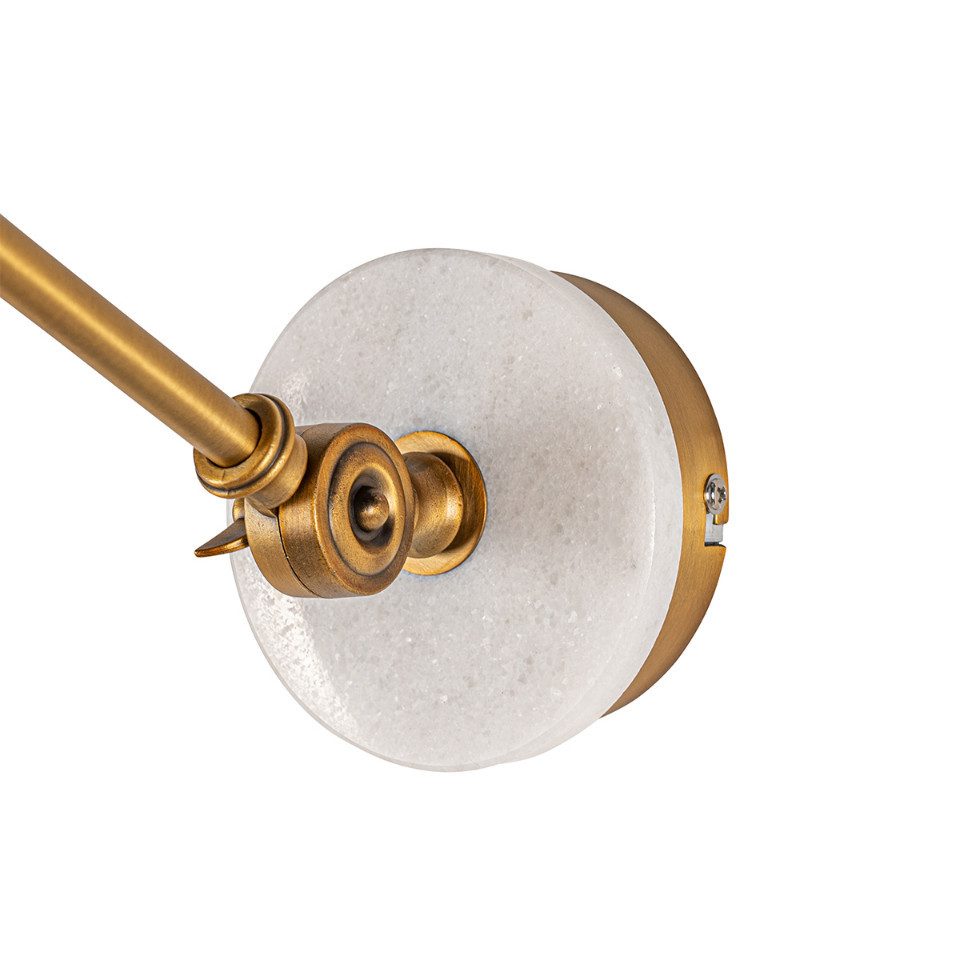 Qazqa Wandleuchte Nina, ohne Leuchtmittel, E27, Bronze, Art Deco, Glas, 1-flammig