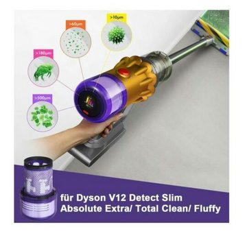 DYSON Akku-Hand-und Stielstaubsauger V15 Detect Absolute Akkustaubsauger, Beutellos, Kabelloser Akkuhandstaubsauger Sauger Autostaubsauger Akkuhandsauger