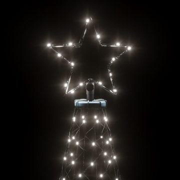 vidaXL LED Baum LED-Weihnachtsbaum mit Erdnägeln Kaltweiß 200 LEDs 180 cm