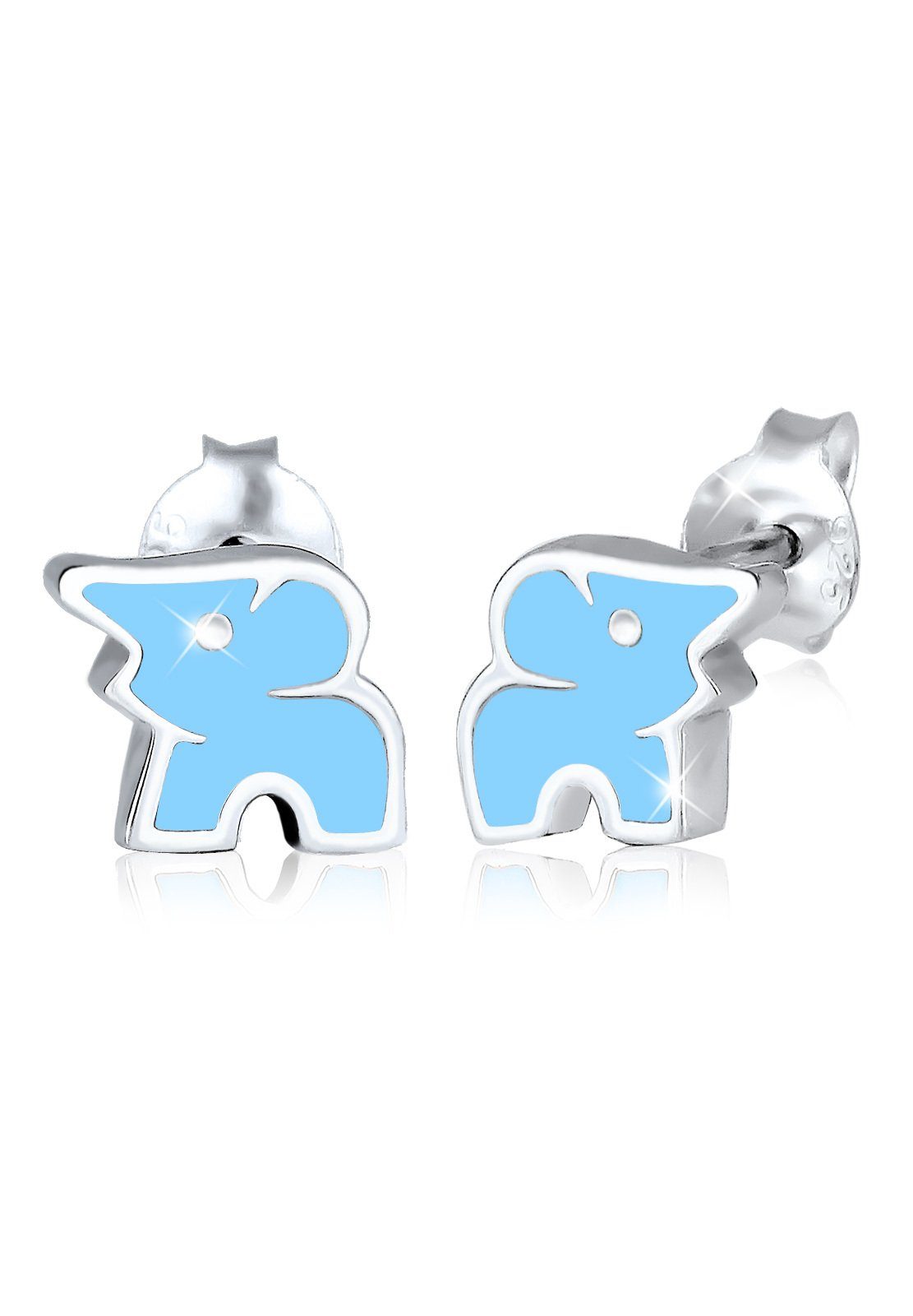 Elefant 925 Elefant Silber, Ohrstecker Paar Elli Kinderschmuck Sterling Zoo Tier