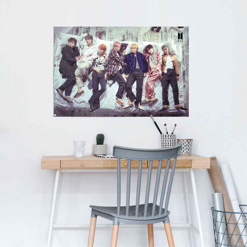 Reinders! Poster »Poster BTS Bett - Band - Bangtan Boys«, Orchester & Bands (1 St)