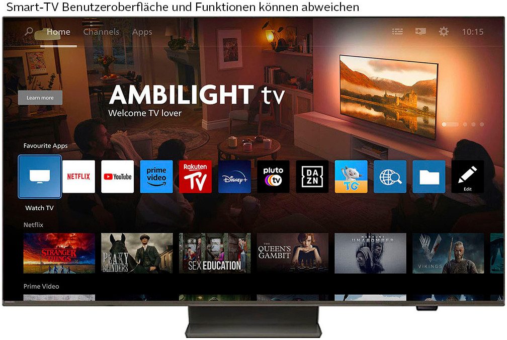 Philips 55PUS8609/12 LED-Fernseher (139 cm/55 Zoll, 4K Ultra HD, Smart-TV)