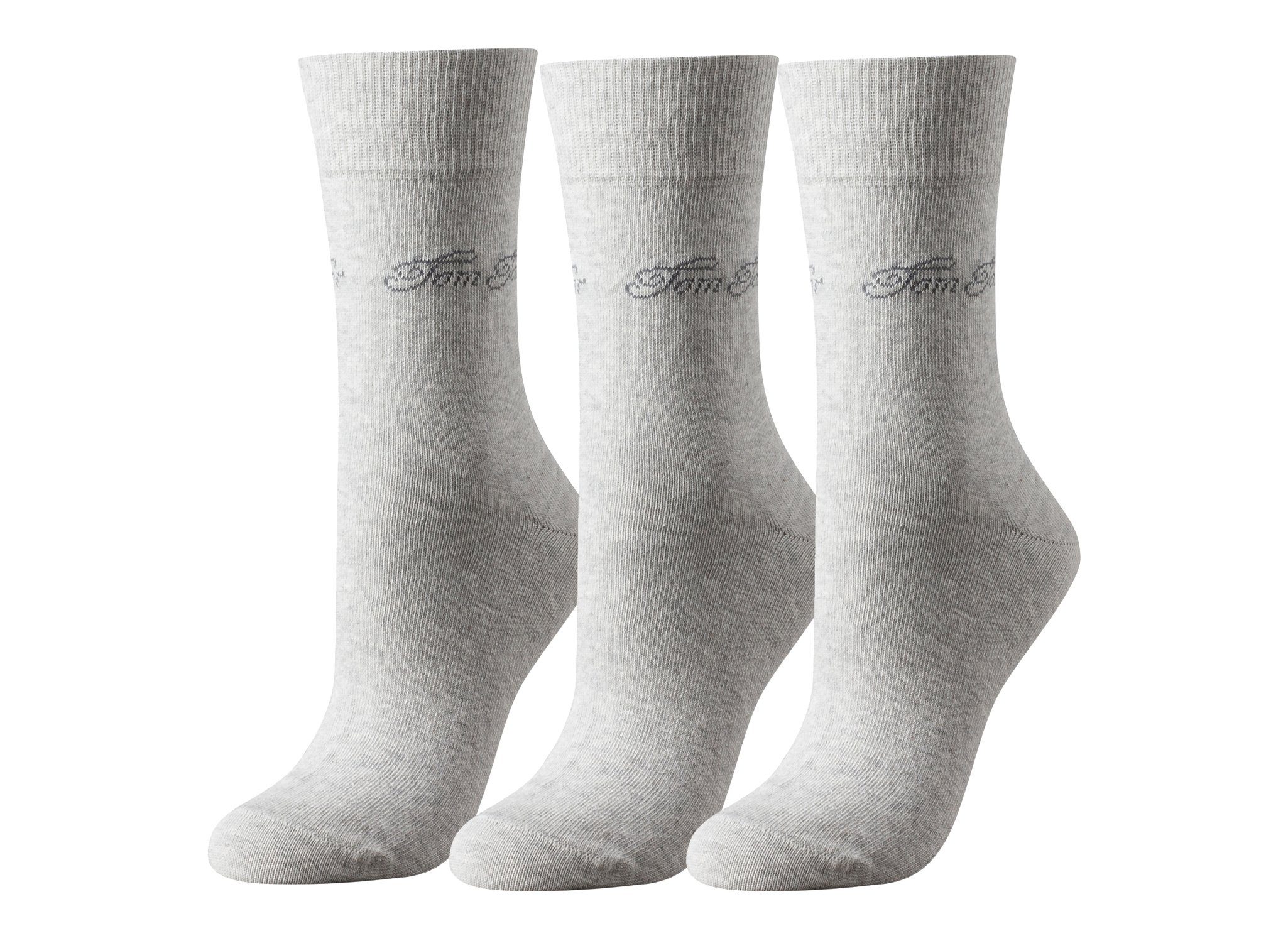 TOM TAILOR Socken Tom Tailor 3er Pack Basic Women Socks summer grey melange Tom Tailor 3er Pack Basic Women Socks summer grey melange