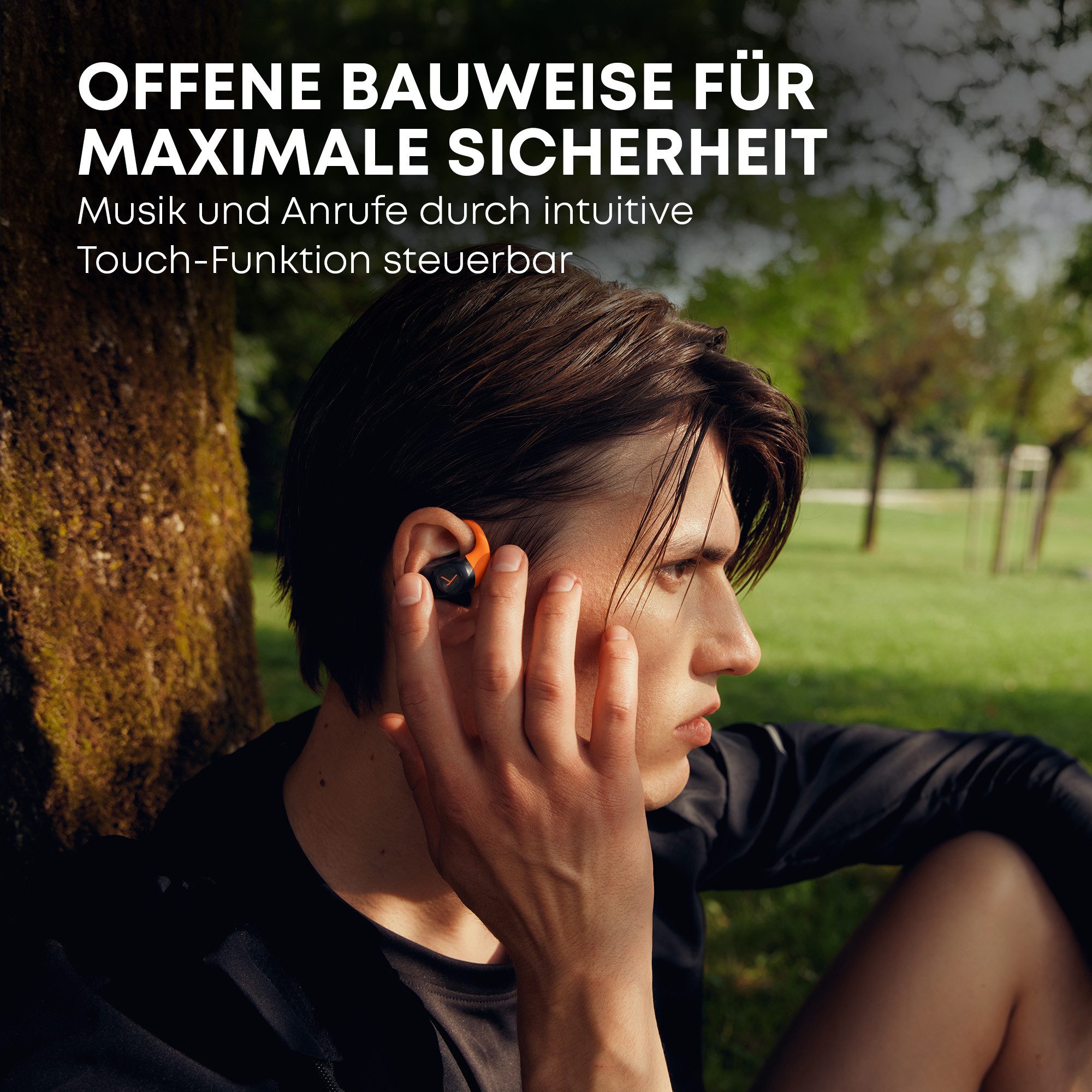 beyerdynamic AMIRON 200 wireless Kopfhörer (Keine Sprachsteuerung, 36 Stunden Akkulaufzeit, Offenes Design (Open-Ear)