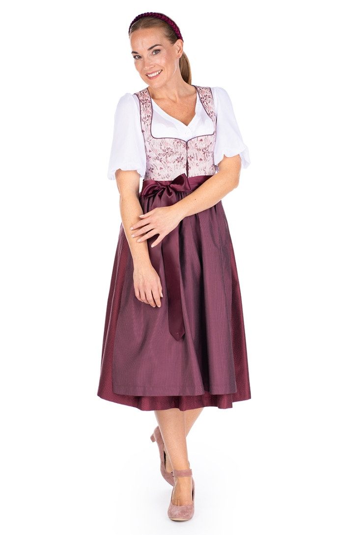 MarJo Dirndl Midi Dirndl 2tlg. - AIDHAUSEN - blush/granatapfel – Bild 4 von 5
