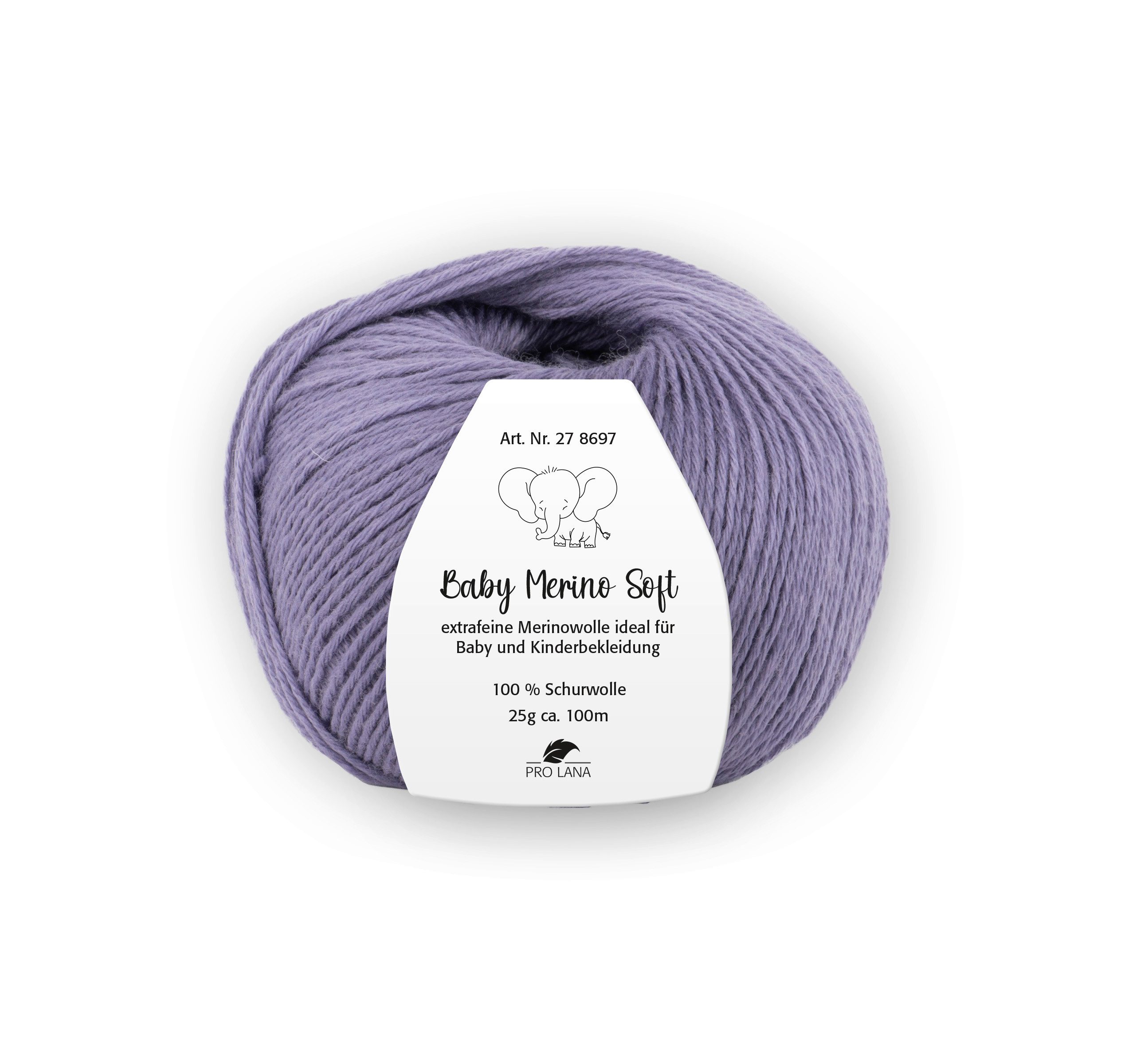 Pro Lana Baby Merino soft Häkelwolle, 100 m (Baby Merino Soft Wolle, zartes Gefühl auf der Babyhaut), 25 g