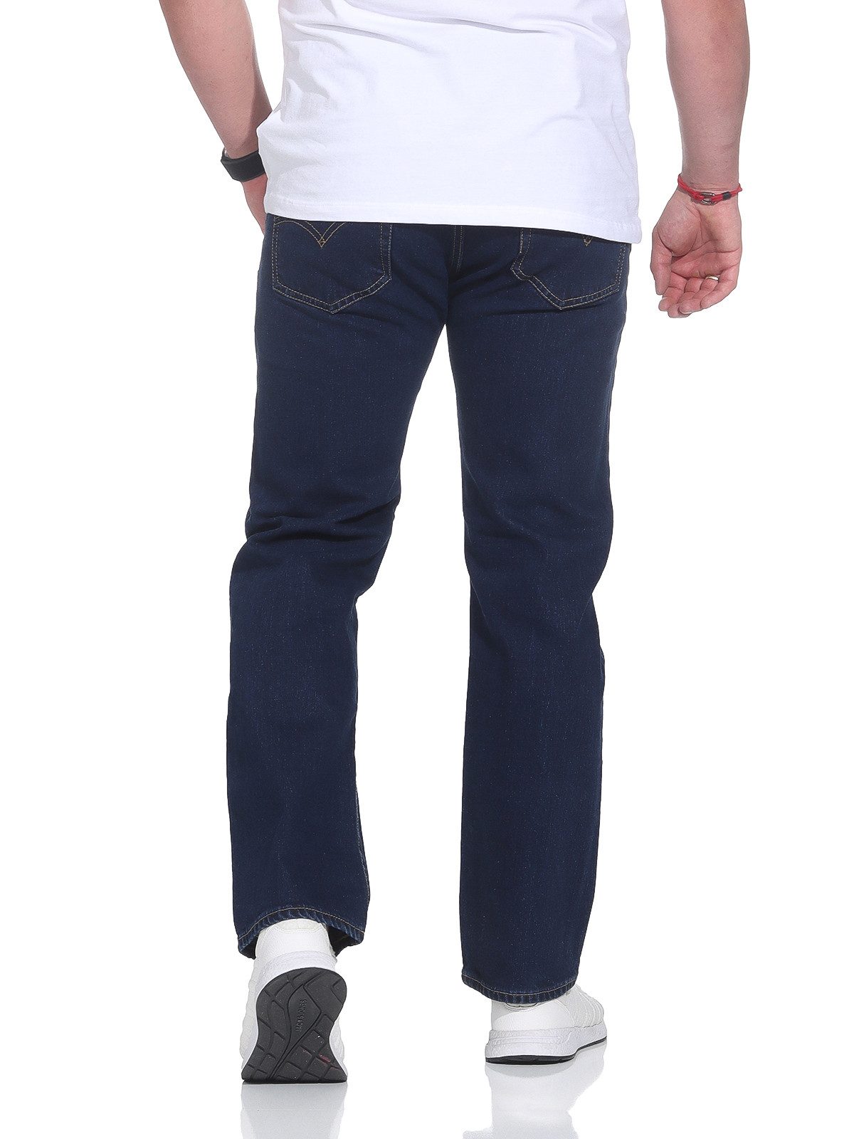 Levi's® Straight-Jeans Herren Jeans 501® LEVI'S ORIGINAL gerader Passform, robuster Denim 5-Pocket-Style