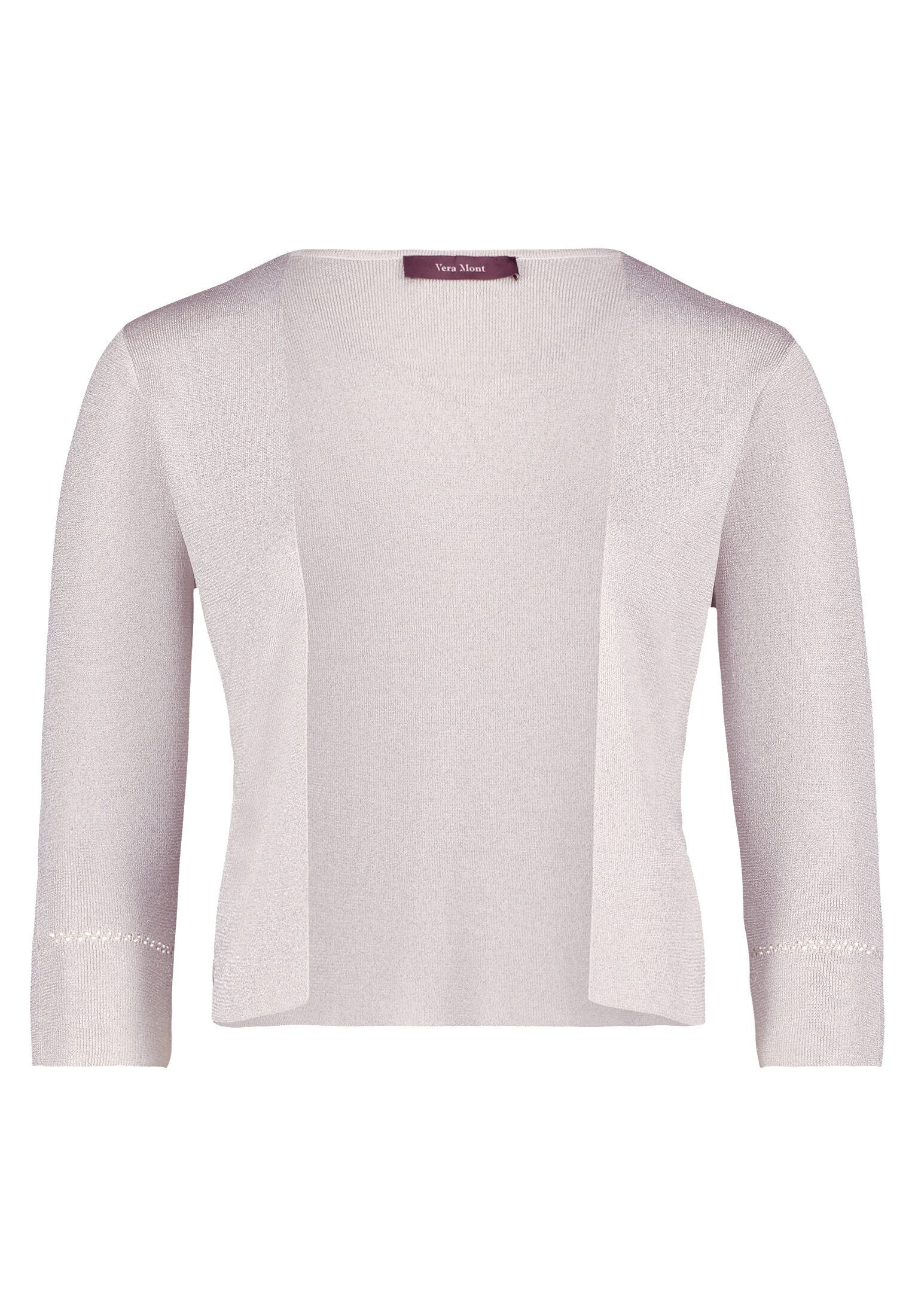 Vera Mont Strickjacke Damen ohne Verschluss (1-tlg) Glitzer