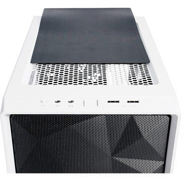 Fractal Design PC-Gehäuse Meshify C Tempered Glass TG white clear