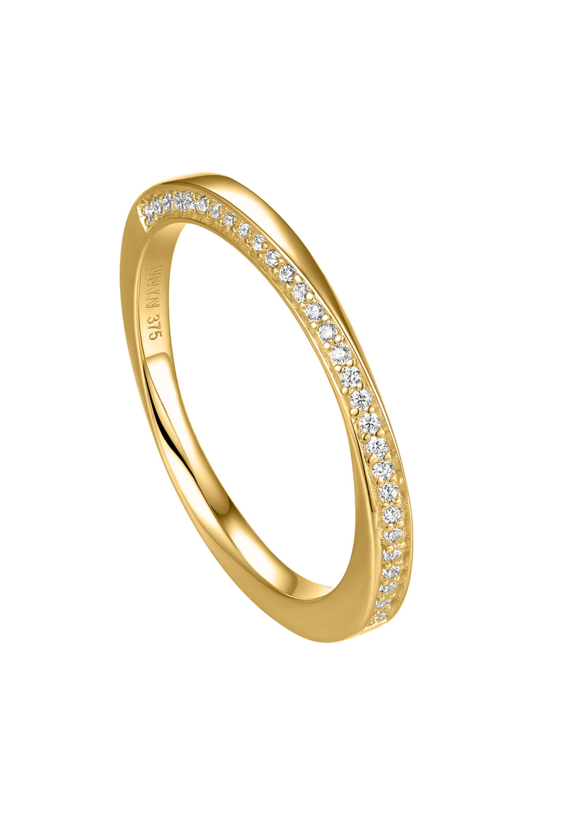 NANA KAY Fingerring NANA KAY Gold, mit farblosem Stein