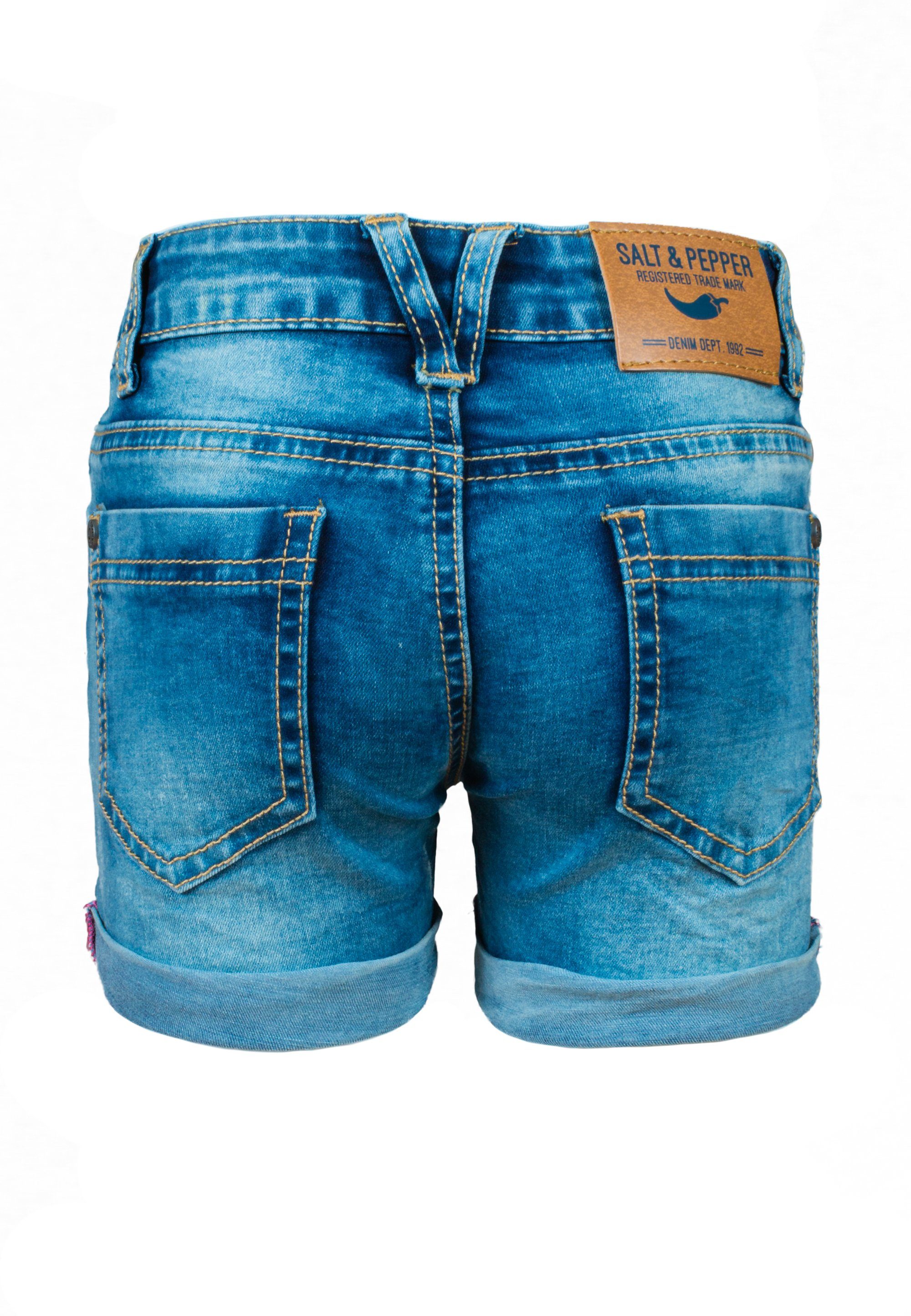 SALT AND PEPPER Jeans (1-tlg) Shorts Shorts EMB Sequins