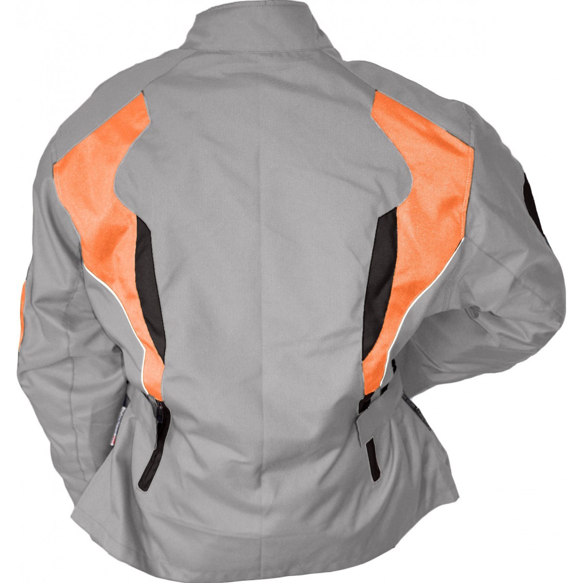 German Wear Motorradjacke GW321J Orange Damen Motorradjacke Textilienjacke Grau Orange