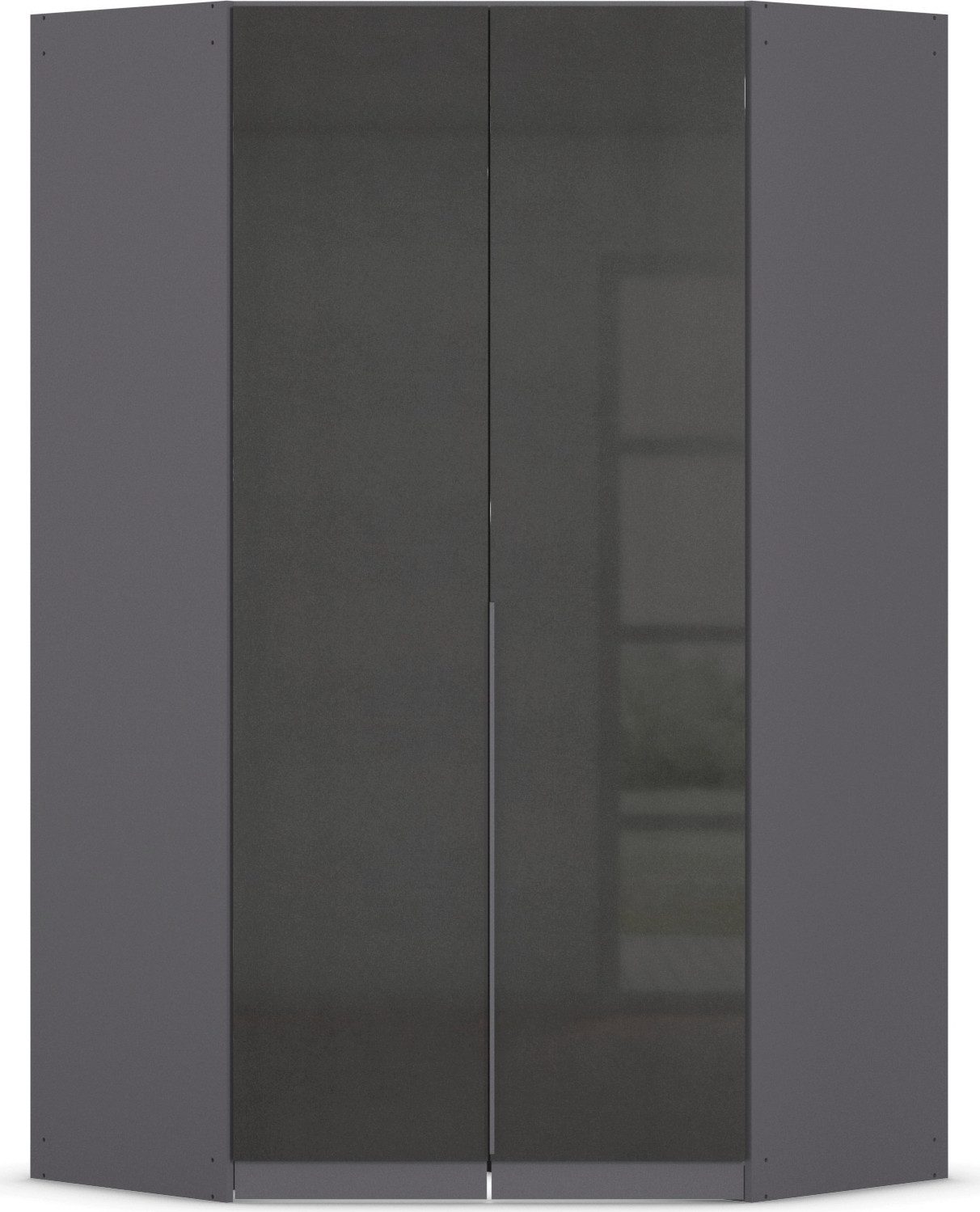 OTTO home Eckkleiderschrank Kleiderschrank Schrank Ankleidezimmer Schlafzimmer Garderobe AGORDO (in zwei Griff-Farben, Breite/Tiefe 117x117 cm, Höhen 210/229 cm) voll ausgestattet mit großzügigem Stauraum, 2 Höhen MADE IN GERMANY