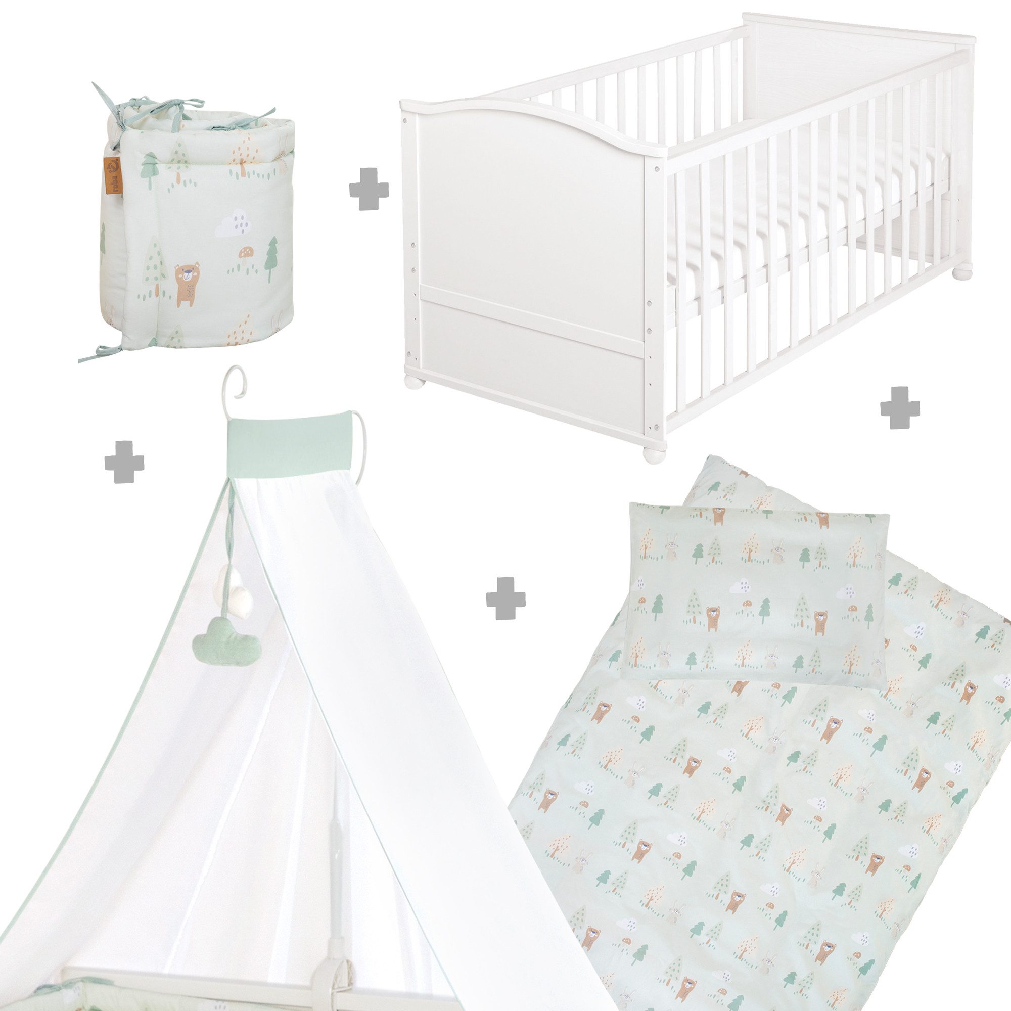 roba® Komplettbett Woodland Buddies - umbaubares günstig online kaufen