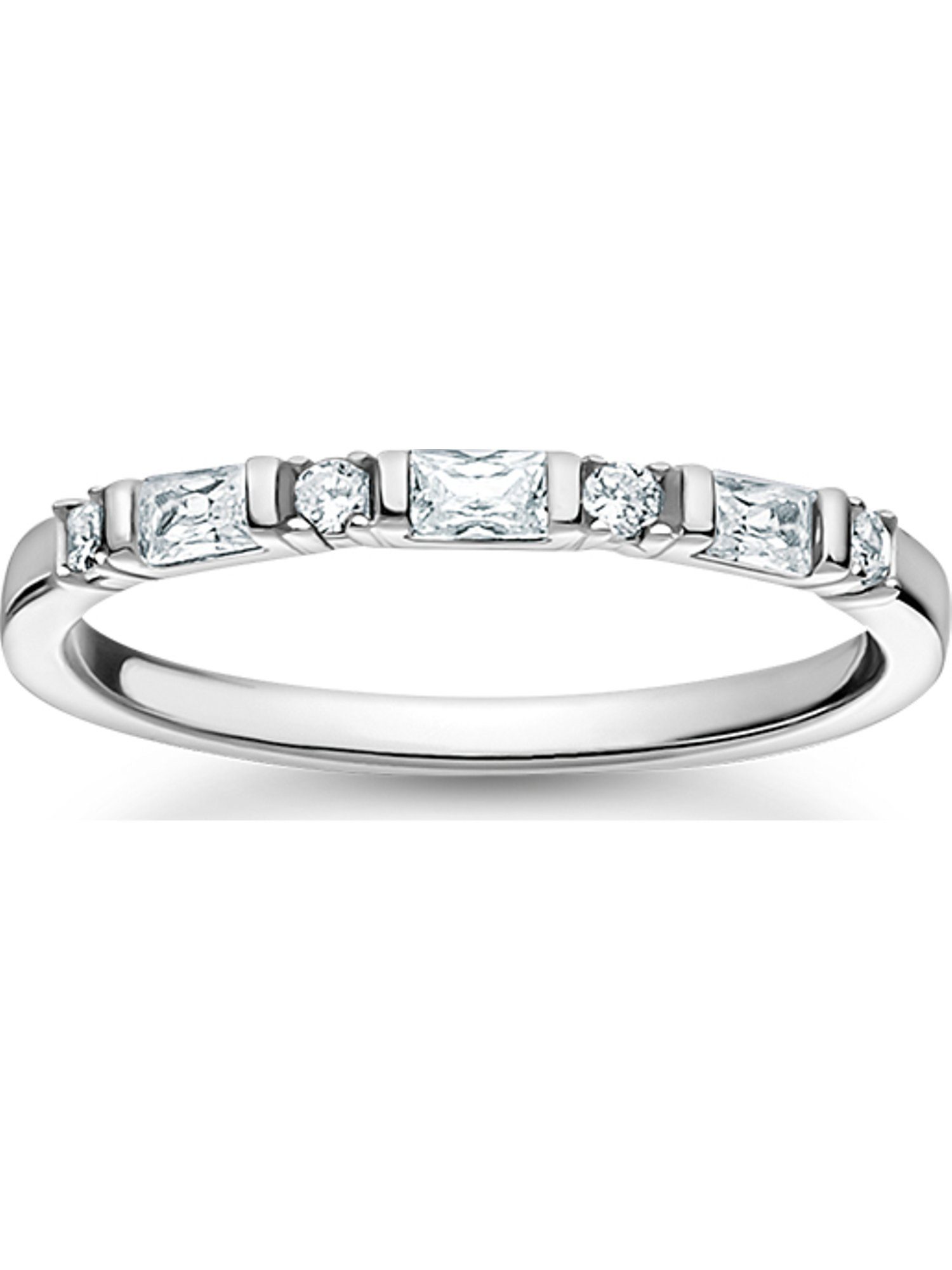 Fingerring Thomas Sabo Damen-Damenring 925er Silber Farbstein