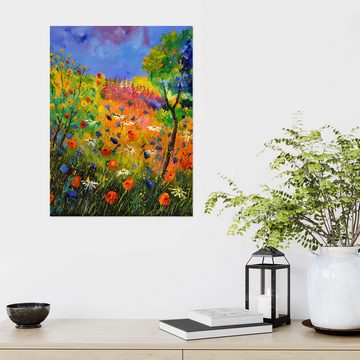 Posterlounge Wandfolie Pol Ledent, Wiese mit Wildblumen, Wohnzimmer Malerei