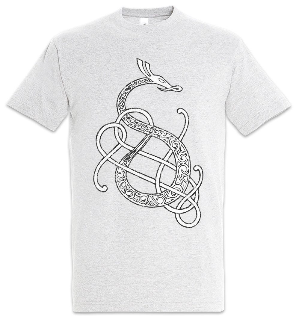 Urban Backwoods Print-Shirt Norse Snake Dragon Herren T-Shirt Raben Raven Hugin Munin Wikinger Tyr (1-tlg) Vikings Walhalla Thor Odhin